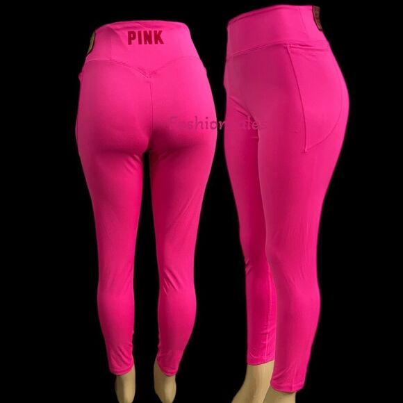 Victoria’s Secret Pink Active Soft Ultimate high Waist Full Length V leggings XL - Picture 2 of 5